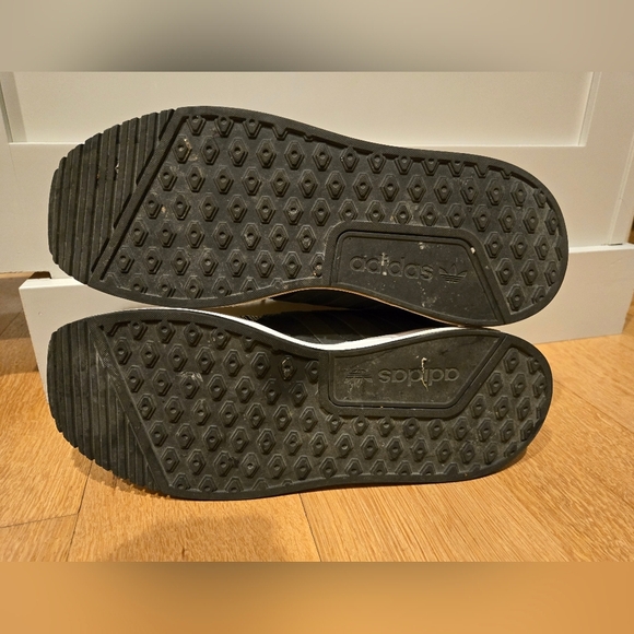 Adidas X PLR 10.5 Run Slip On Stretch Comfortable Black White Red Lightweight - Picture 4 of 11